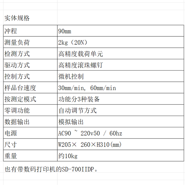 SUN RHEO陽光科學(xué)SD-700II物性測(cè)定儀