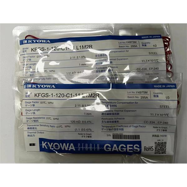 日本KYOWA配件耗材應變片KFGS-5-350-D16-16 L30C2S
