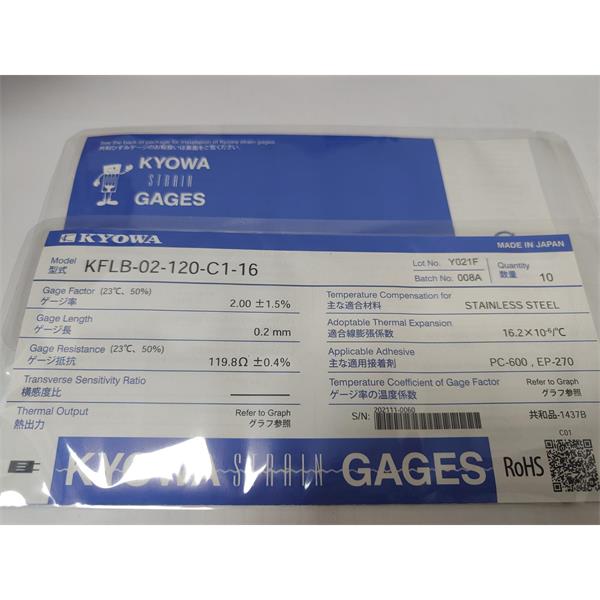 日本原裝進口KYOWA應變片KFGS-4N-120-C1-23 L5M2S