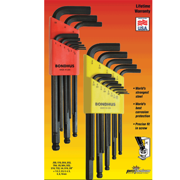 美國Bondhus波頭尖端L型扳手LTX8