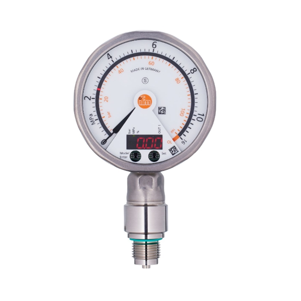 德國IFM易福門帶模擬顯示屏的齊平式壓力傳感器PG2431 PG-250-REB12-MFRKG/US/ /P