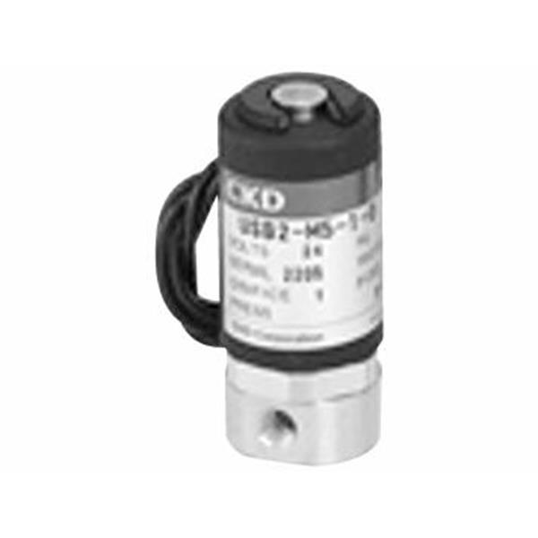 CKD喜開理多種流體小型直動式2通電磁閥USB2-M5-1-DC24V
